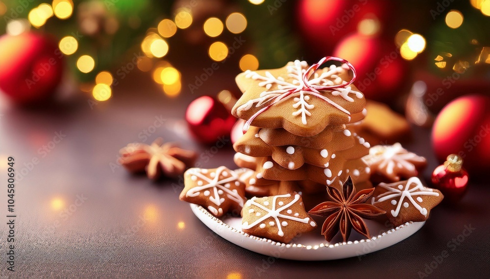 merry christmas and happy holidays new year noel christmas ginger sweets gingerbread cookies on bokeh background close up xmas holiday food theme merry christmas and happy holidays new year noel christmas ginger sweets gingerbread cookies on bokeh background close up xmas holiday food theme