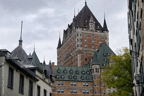 Obraz na płótnie Québec City - Fairmont Le Château Frontenac w salonie