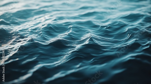 A serene close-up of gentle water waves reflecting the sun, evoking a sense of peace, tranquility, and the beauty of nature.