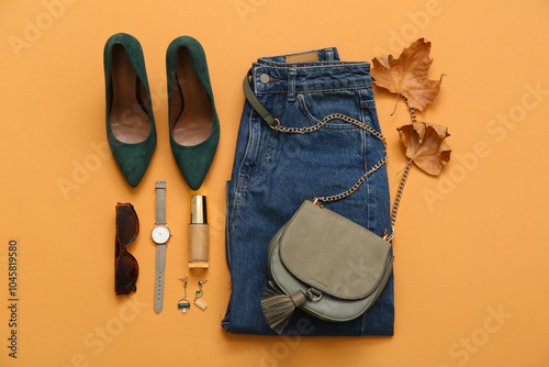 Stylish autumn fashion outf...