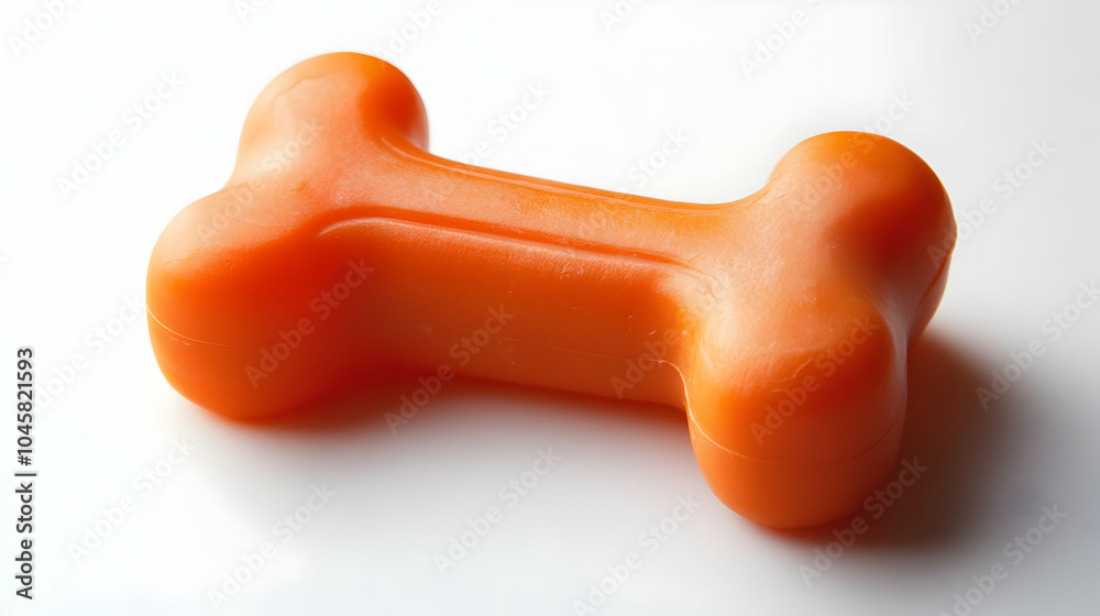 Dog Bone Toy: Fun orange pet toy for dogs, perfect for playtime.  