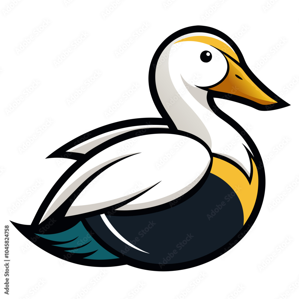 duck on white duck on white