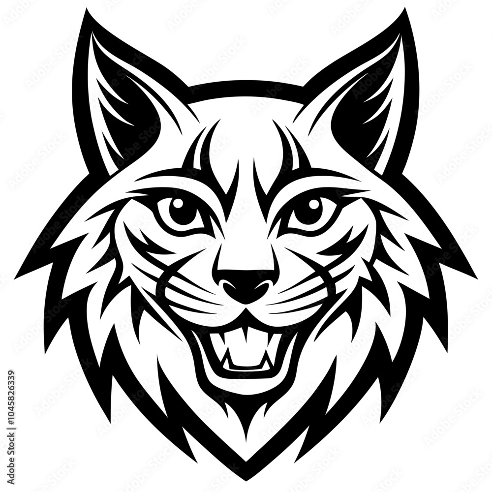 Obraz premium wolf tribal tattoo