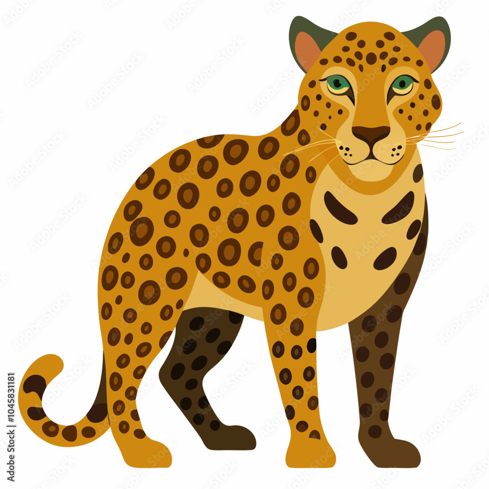 leopard cartoon isolated leopard cartoon isolated
