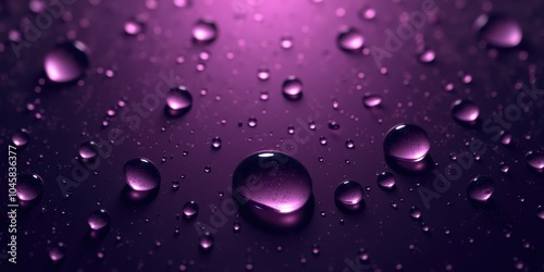 Wallpaper Mural Delicate water droplets on a vibrant purple surface create a captivating, abstract texture, perfect for backgrounds, branding, and artistic designs. Torontodigital.ca