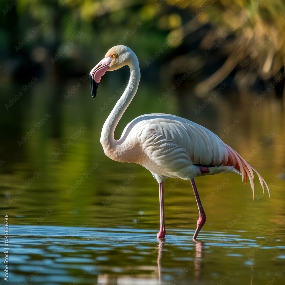 Obraz premium Colorful Greater Flamingo