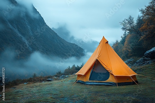 camping at forest