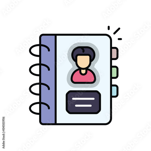 Address Book vector icon