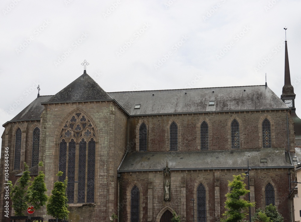 Obraz premium Brothers church , Ploermel, France 