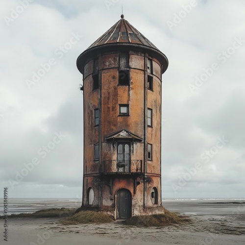 Borkum Island's water tower, Germany photo