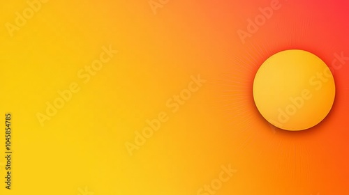 Bright Sun with Colorful Gradient Background