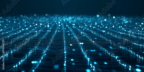 Quantum logic gates in a futuristic computer, showing data streams and particles moving through complex circuits, glowing with energy and abstract graphics