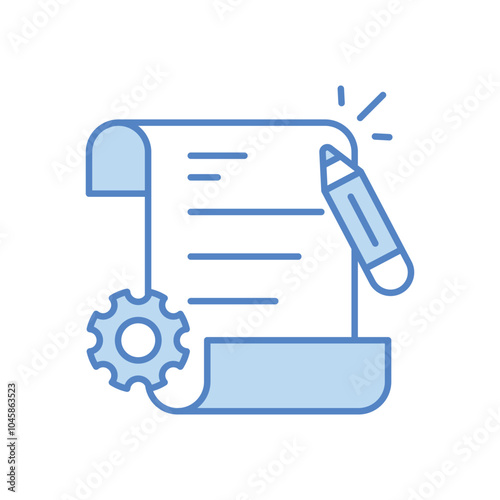 Contract Management vector icon