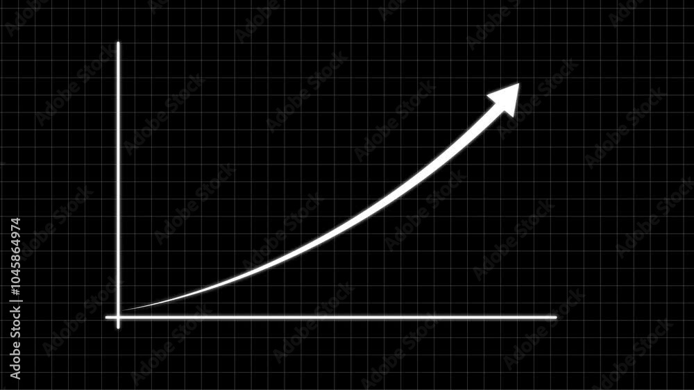 Arrow Graph Rise Creative Graph hand drawn arrow chart growing up. Business growth arrow ...