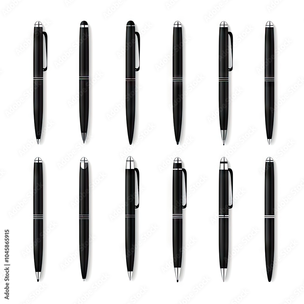 Simple Pen Icon Set Isolated, Black Pen Icons Collection for Web, Business, Advertising, Design, AI Simple Pen Icon Set Isolated, Black Pen Icons Collection for Web, Business, Advertising, Design, AI