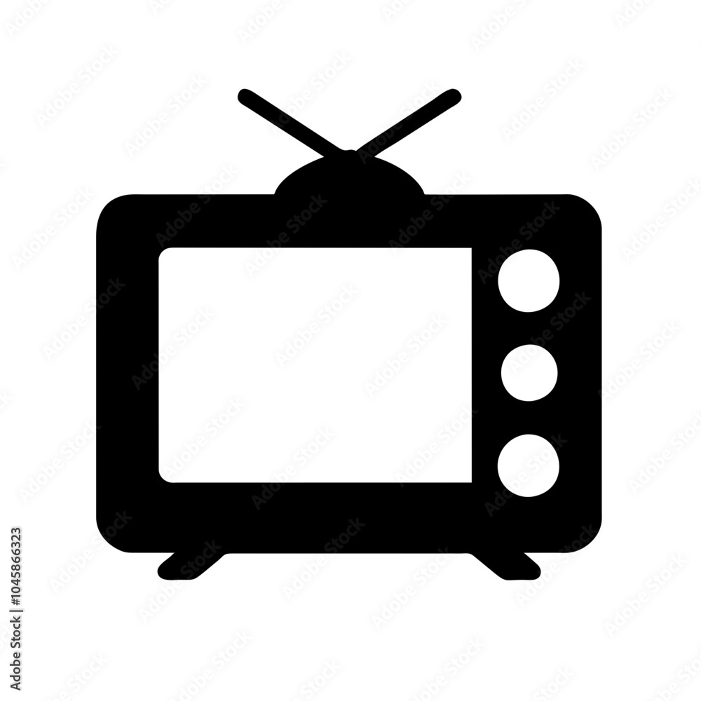 Television icon for media devices Television icon for media devices