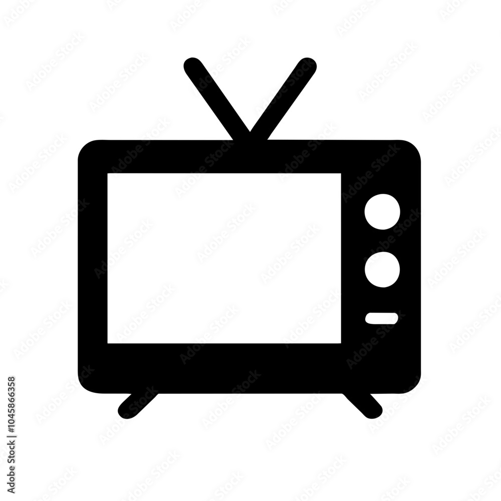 Television icon for media devices Television icon for media devices