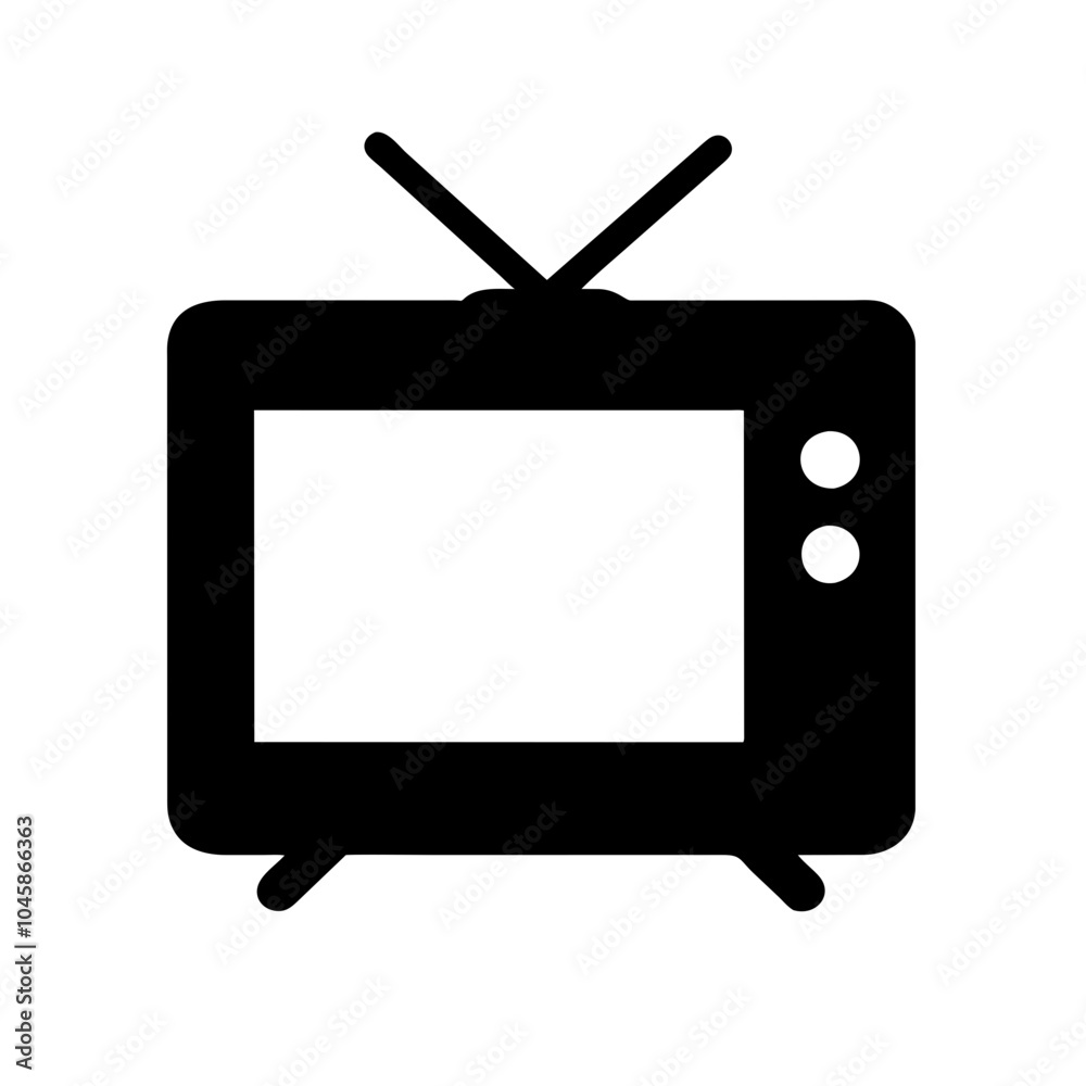 Television icon for media devices Television icon for media devices