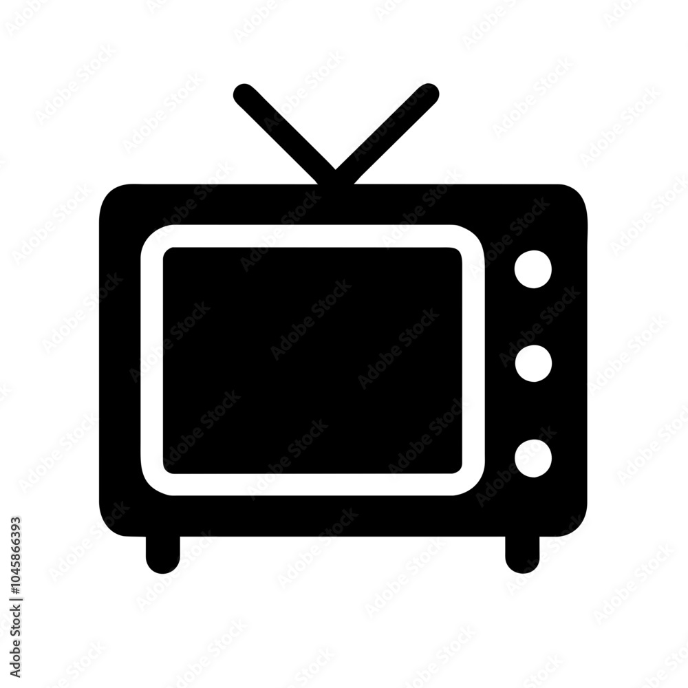 Television icon for media devices Television icon for media devices