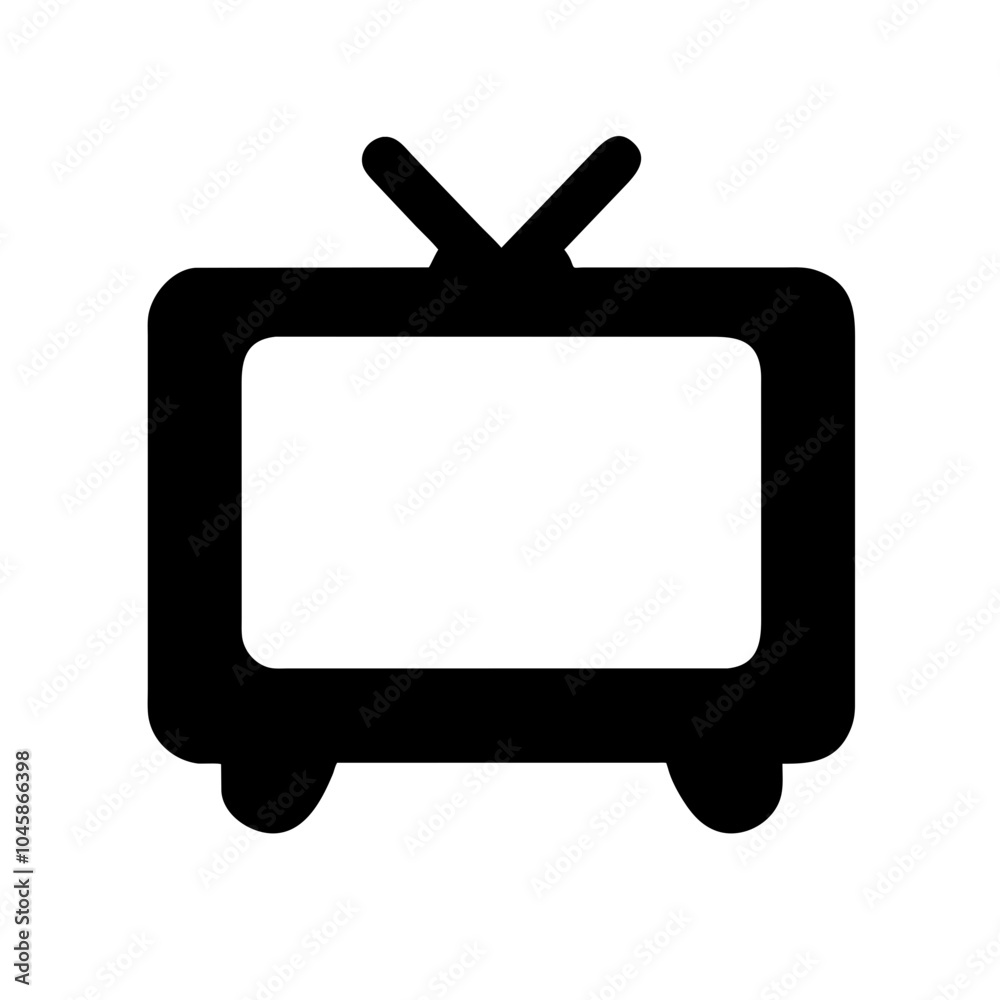 Television icon for media devices Television icon for media devices