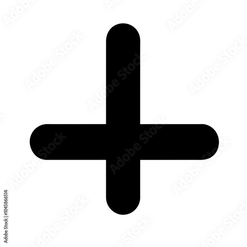 Symbol representing inverted cross icon