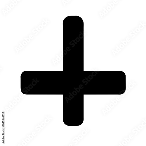 Symbol representing inverted cross icon