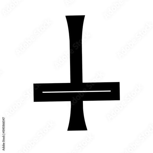Symbol representing inverted cross icon
