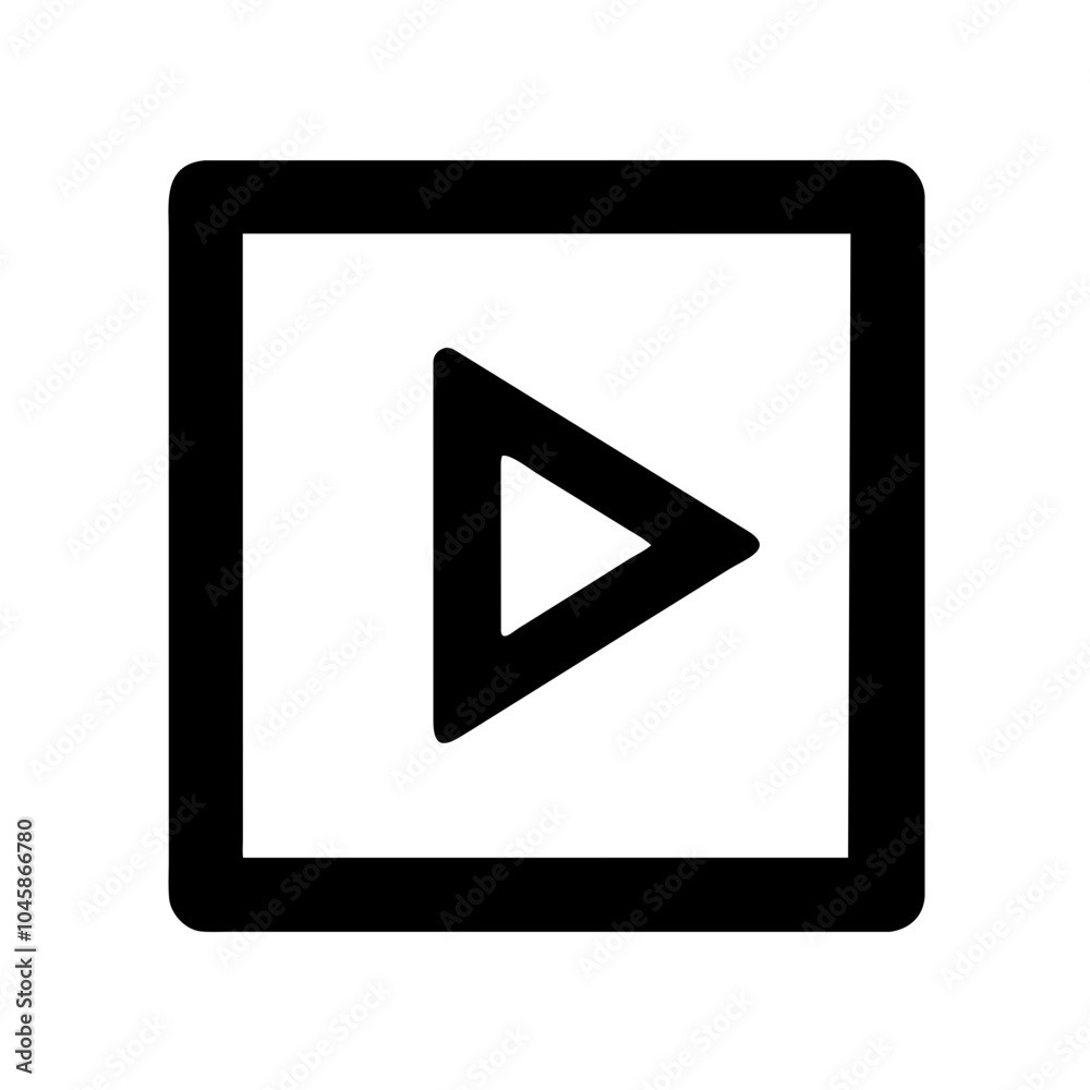 Button icon to stop video playback Button icon to stop video playback