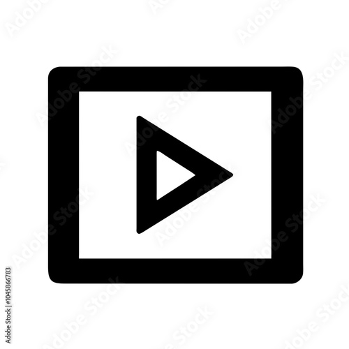 Button icon to stop video playback