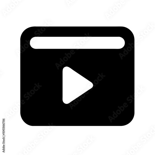 Button icon to stop video playback