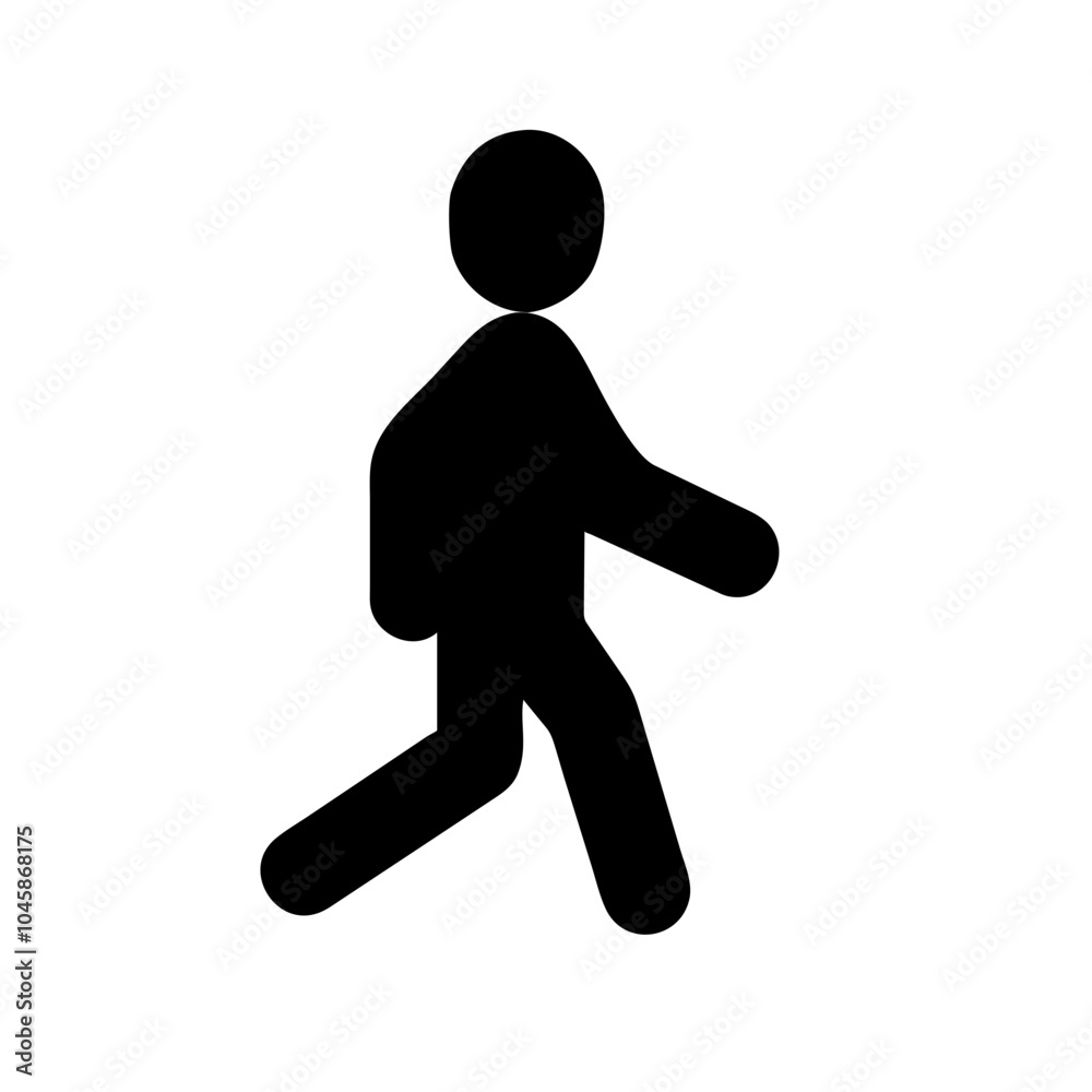Icon representing the action of walking