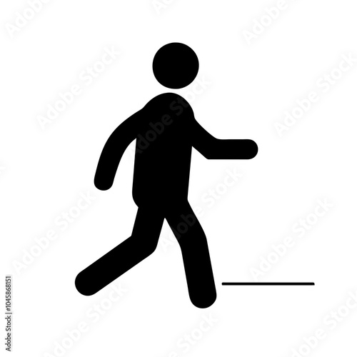 Icon representing the action of walking