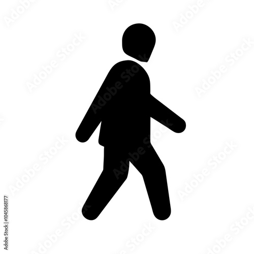 Icon representing the action of walking