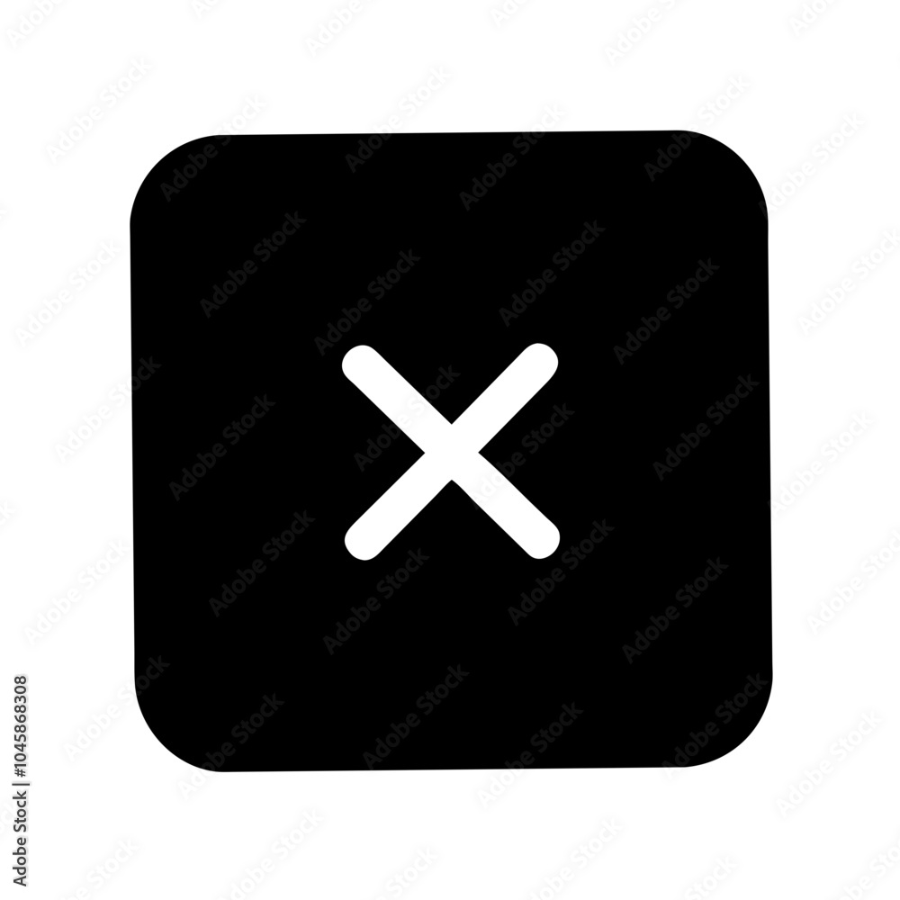 Fototapeta premium Icon representing close or cancel action