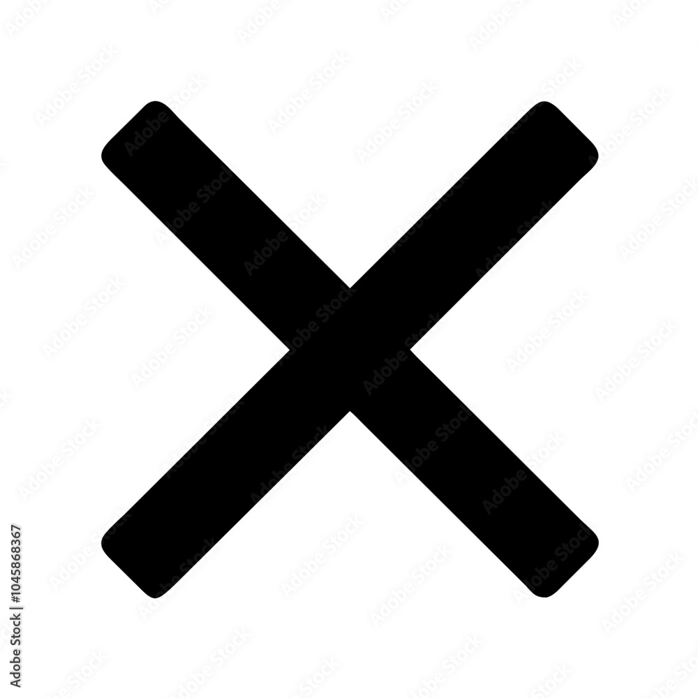 Icon representing close or cancel action Icon representing close or cancel action