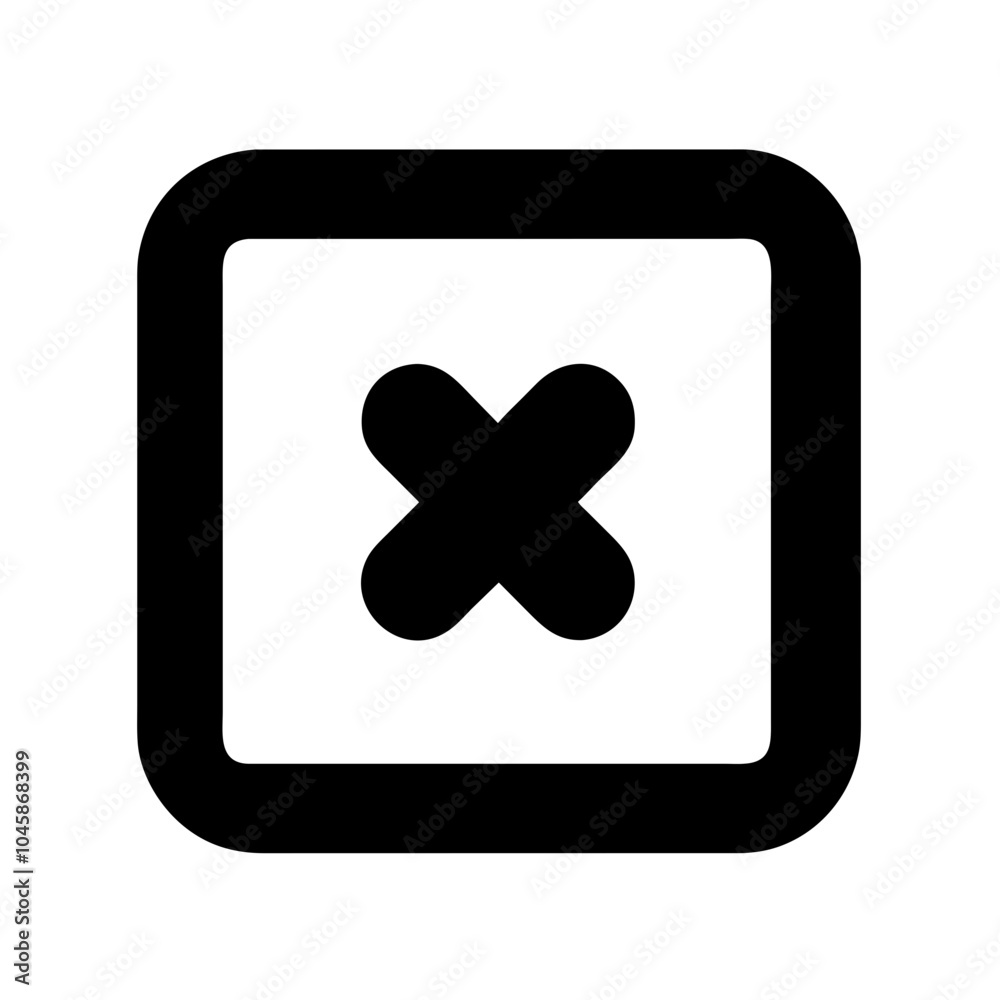 Icon representing close or cancel action Icon representing close or cancel action