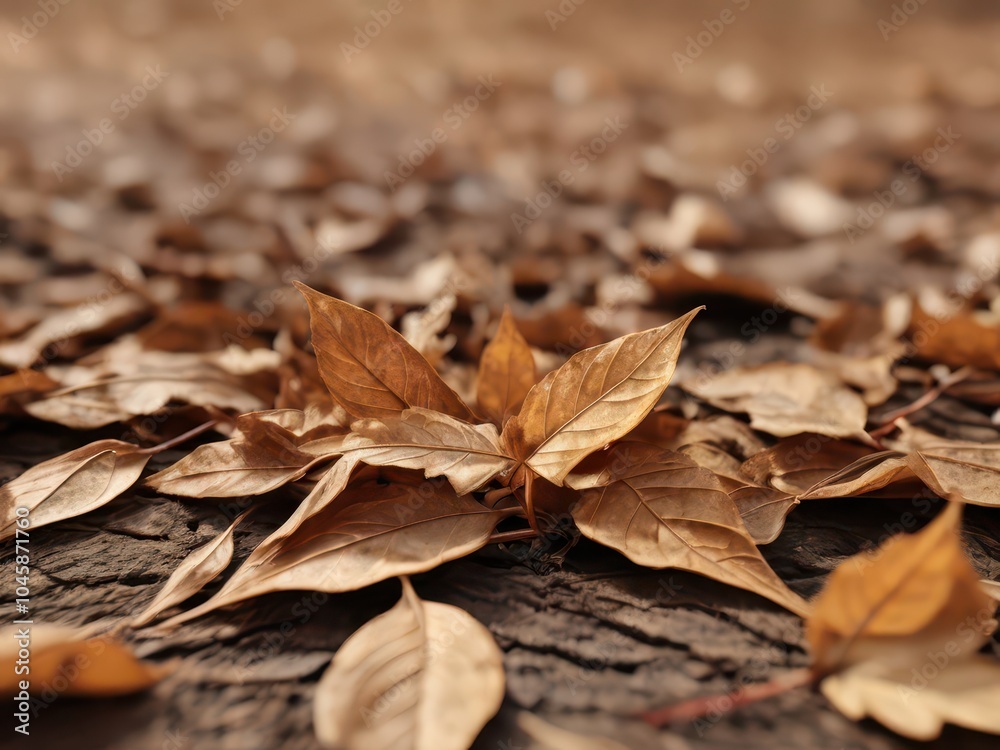 Autumn leaves on old wood background, shallow depth of field. Autumn leaves on old wood background, shallow depth of field.