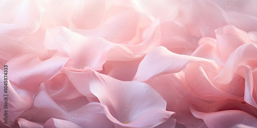 Delicate pink petals, soft and dreamy Delicate pink petals, soft and dreamy