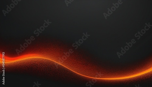 Obraz na płótnie Vibrant red orange color gradient on black background, grainy gradient luminous color wave, copy space w salonie