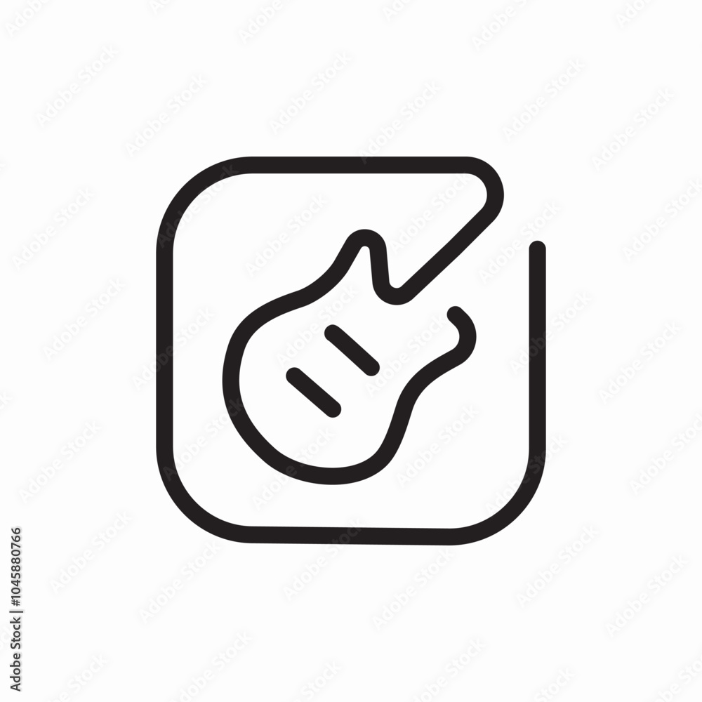 guitar music icon sign vector guitar music icon sign vector