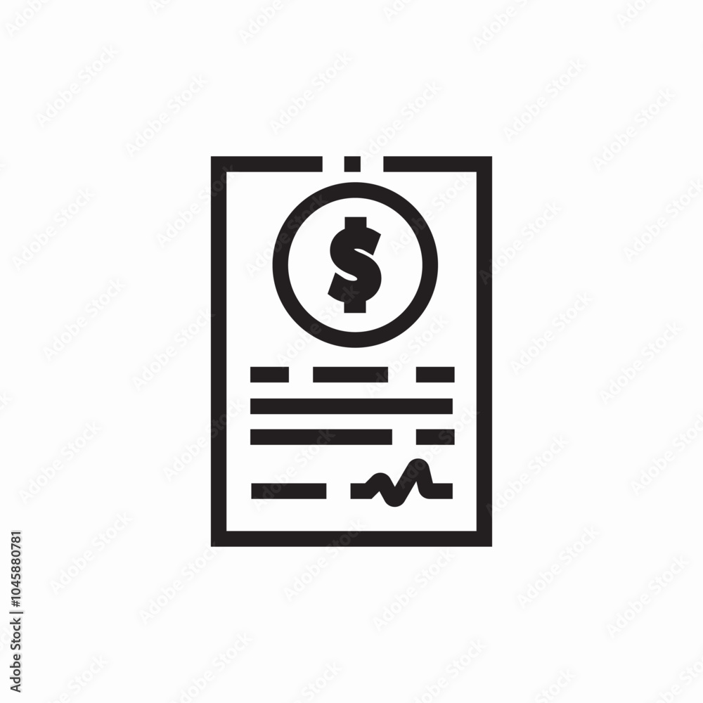 invoice check icon sign vector invoice check icon sign vector