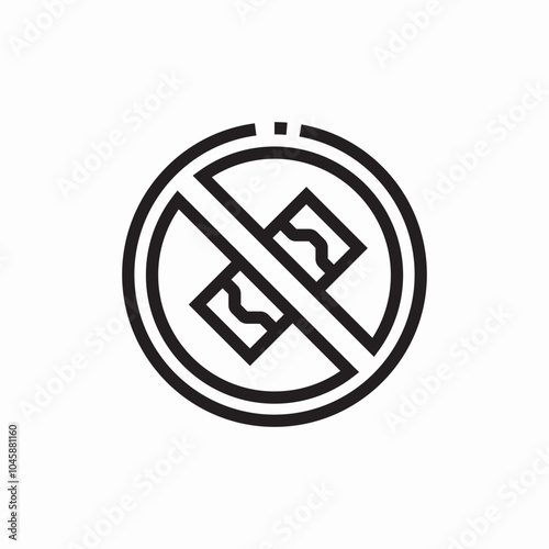 no money icon sign vector