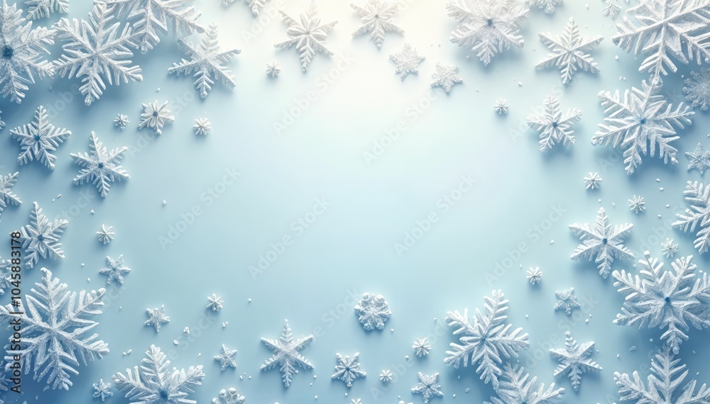 Christmas blue background with snowflakes and space for text Christmas blue background with snowflakes and space for text