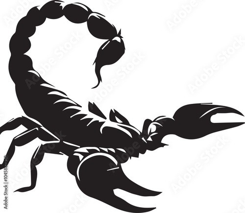 Scorpion silhouette vector EPS 