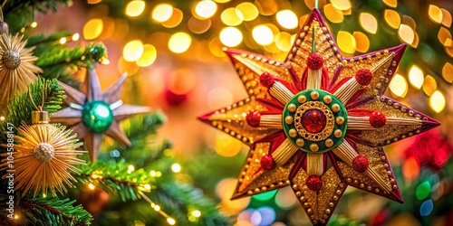 Vibrant Filipino Star Christmas Decoration for Festive Celebrations photo