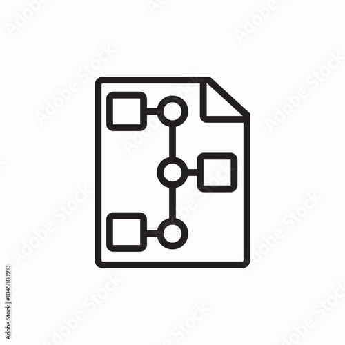 structure scheme file icon sign vector
