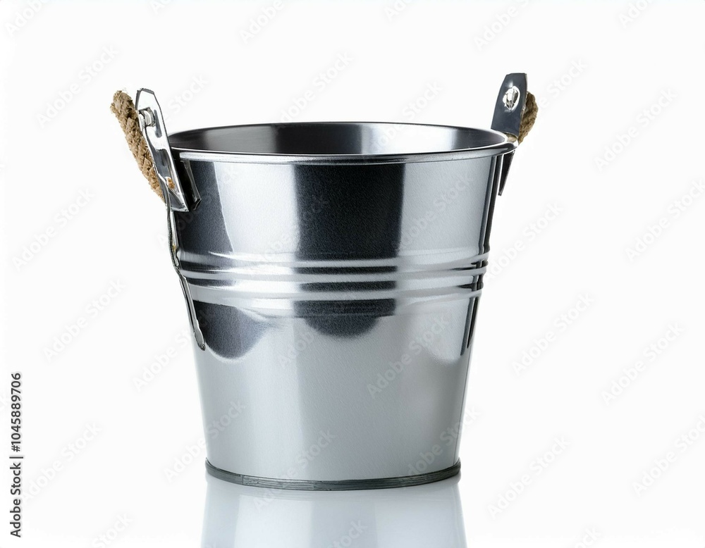 metal bucket isolated on white metal bucket isolated on white