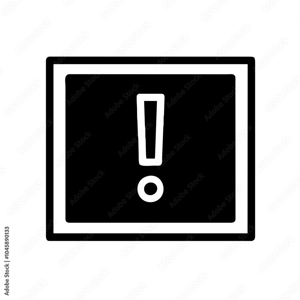 Exclamation mark indicating emphasis or alert Exclamation mark indicating emphasis or alert