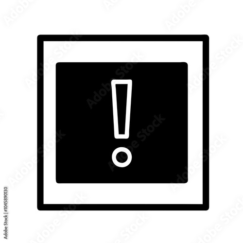 Exclamation mark indicating emphasis or alert