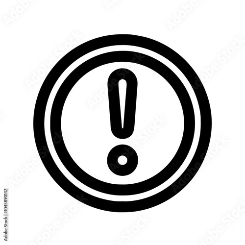 Exclamation mark indicating emphasis or alert